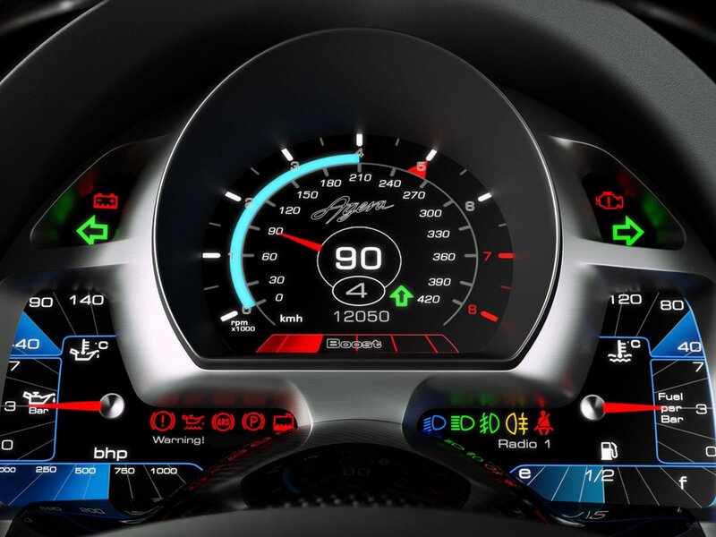 Agera car dashboard display