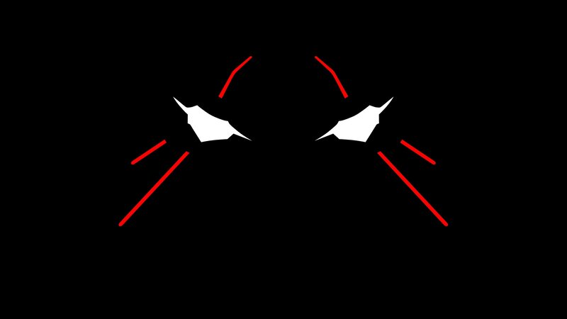 aggressive eyes with red lines