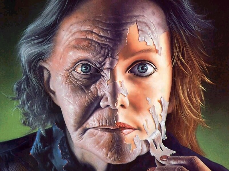 Aging and youth face split