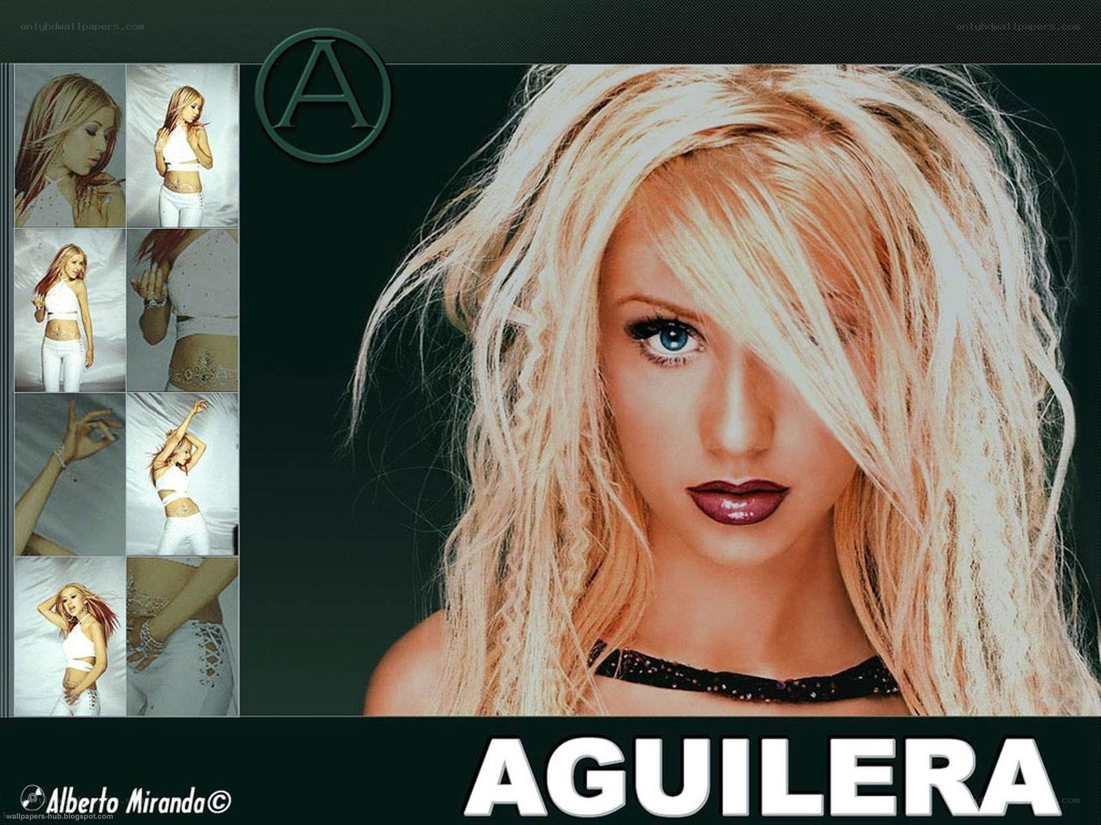 Aguilera photo collage