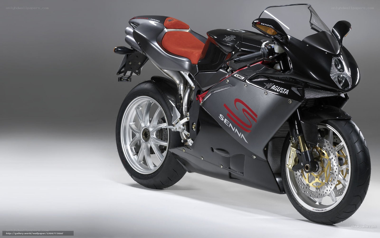 Agusta motorcycle in studio