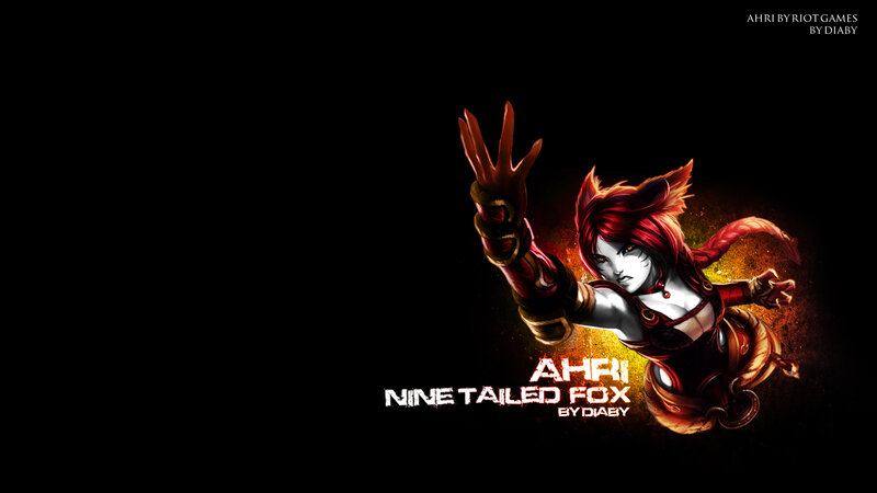 Ahri the Nine-tailed Fox — Black, Dramatic