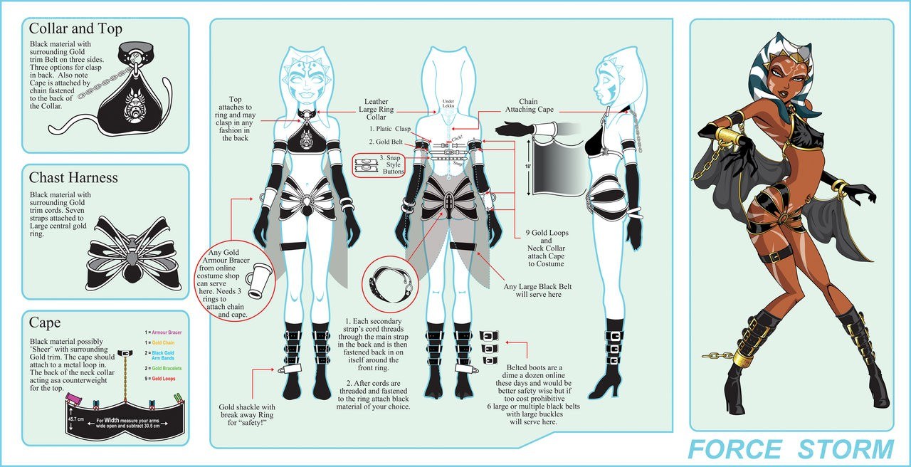 Ahsoka Tano costume design