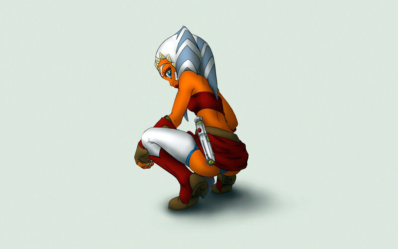 Ahsoka Tano crouching
