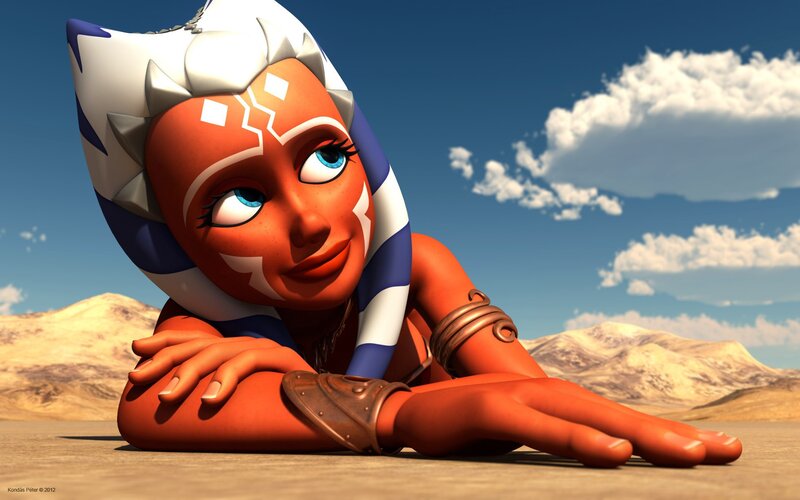 Ahsoka Tano in Desert — Orange, Calm