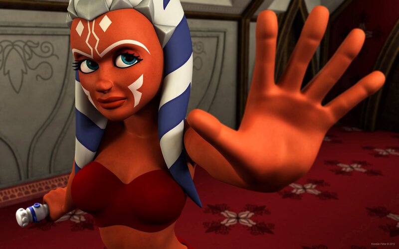 Ahsoka Tano in red dress