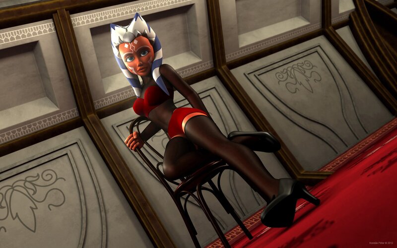 Ahsoka Tano in red outfit