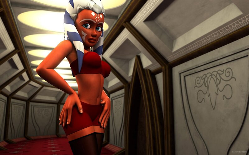 Ahsoka Tano in red outfit