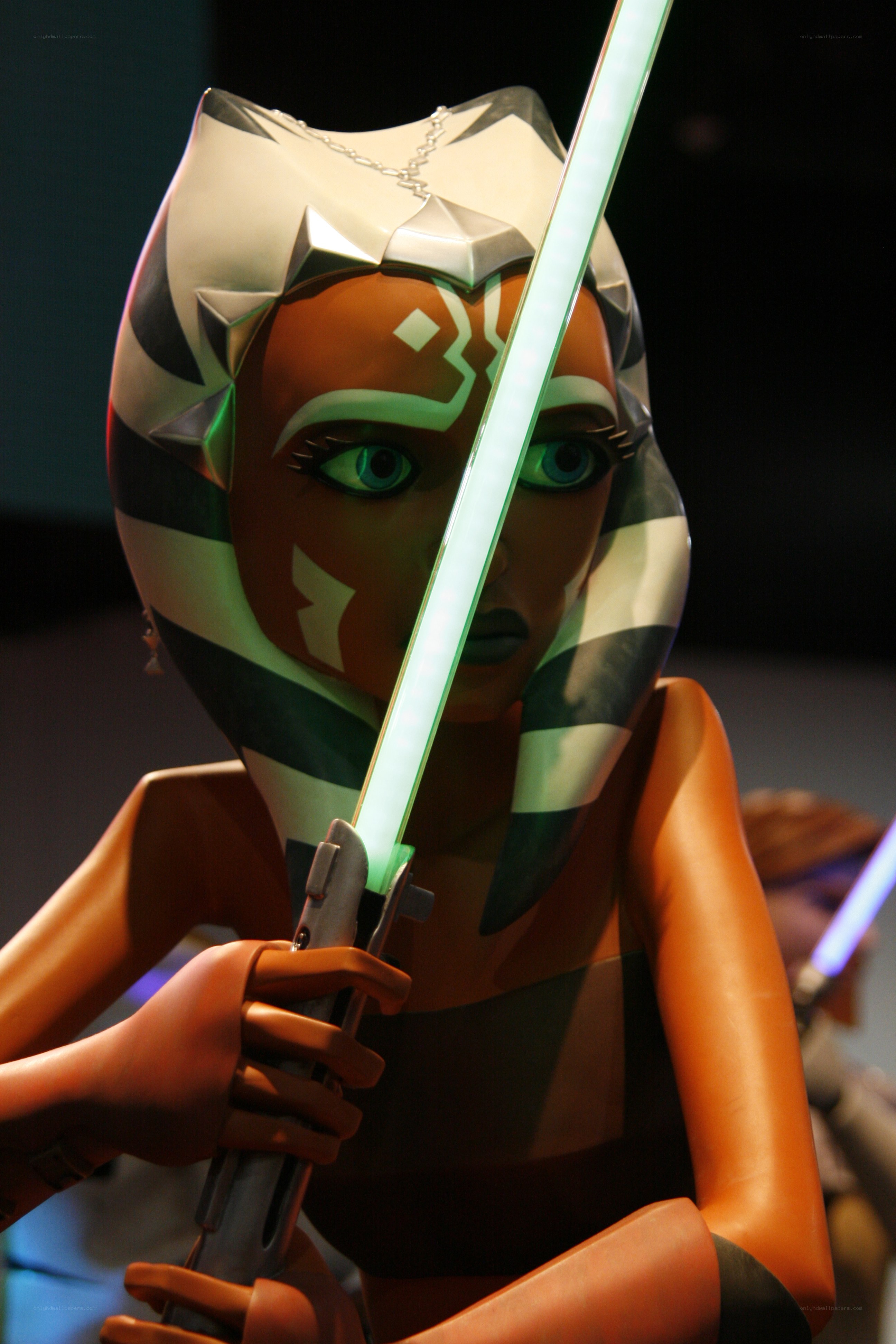Ahsoka Tano with lightsaber
