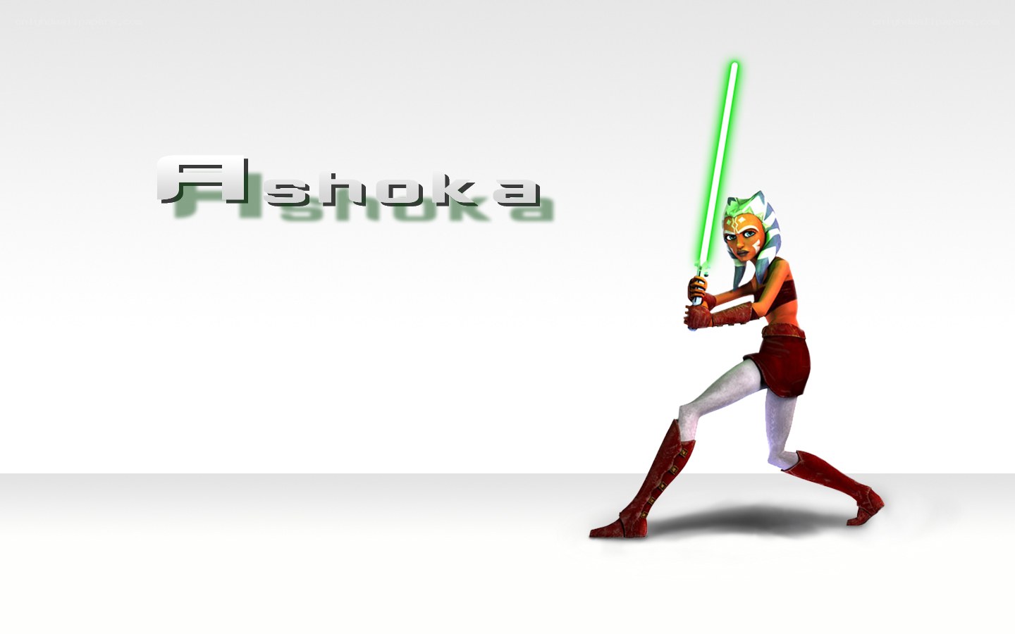 Ahsoka Tano with lightsaber