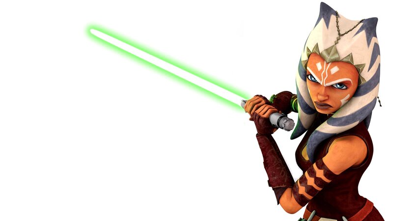 Ahsoka Tano with Lightsaber — Green, Determined