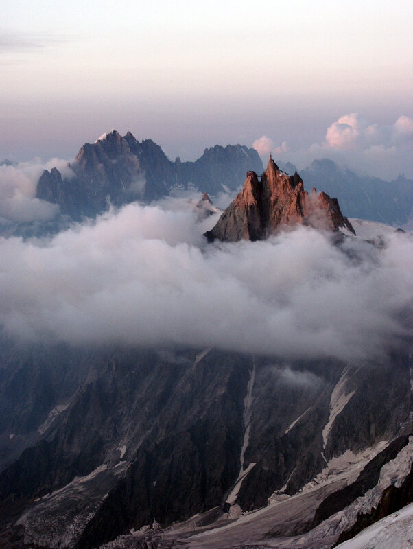 Aiguille Du Midi Mountain — Gray