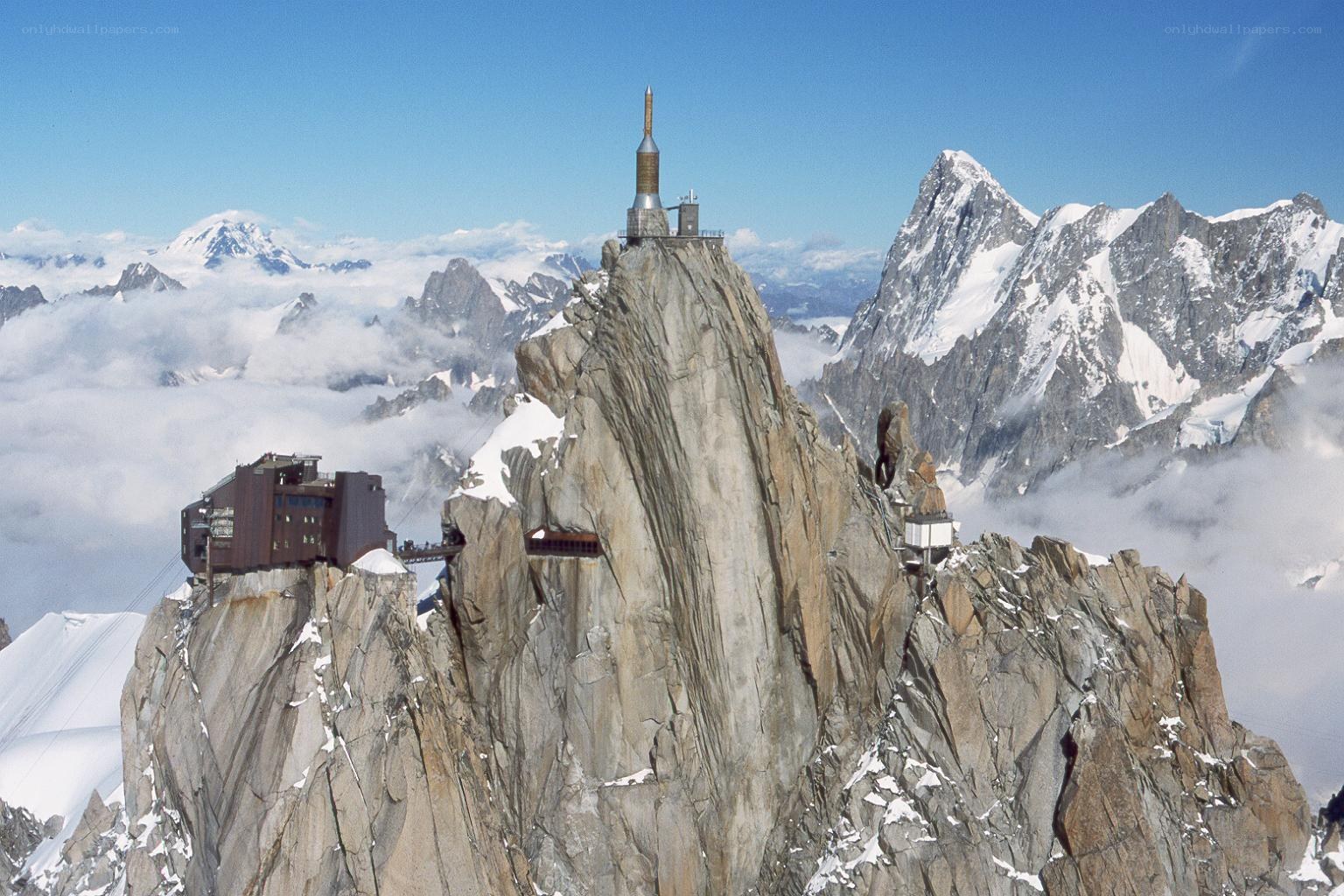 Aiguille du Midi mountain peak