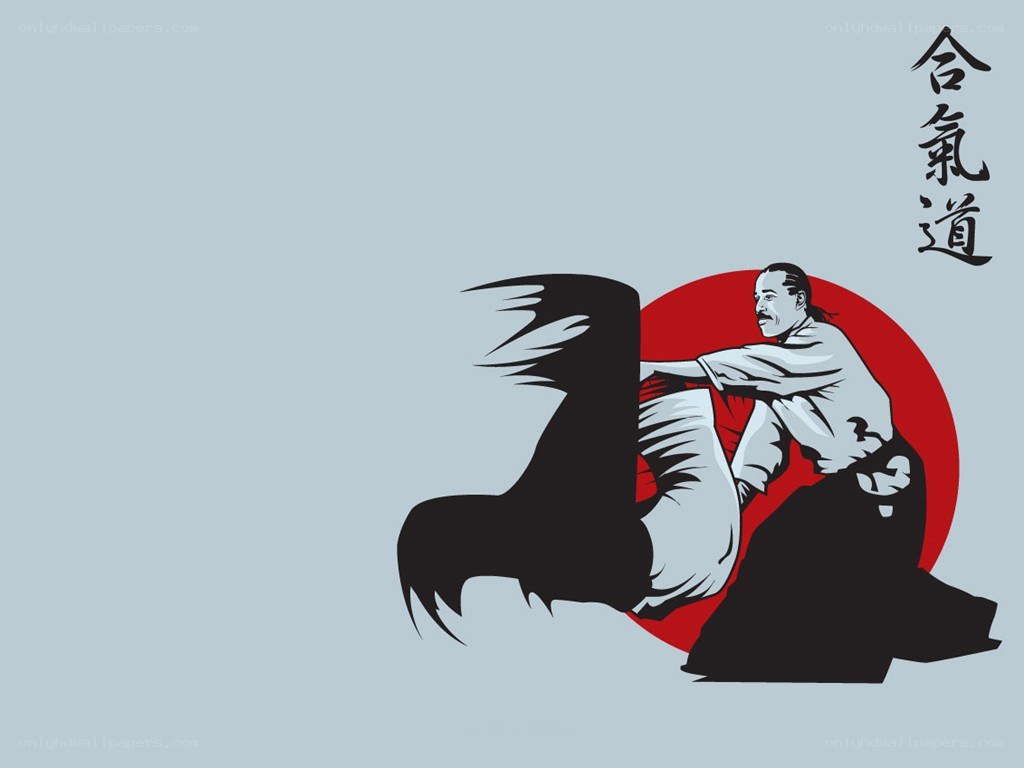 Aikido martial arts illustration