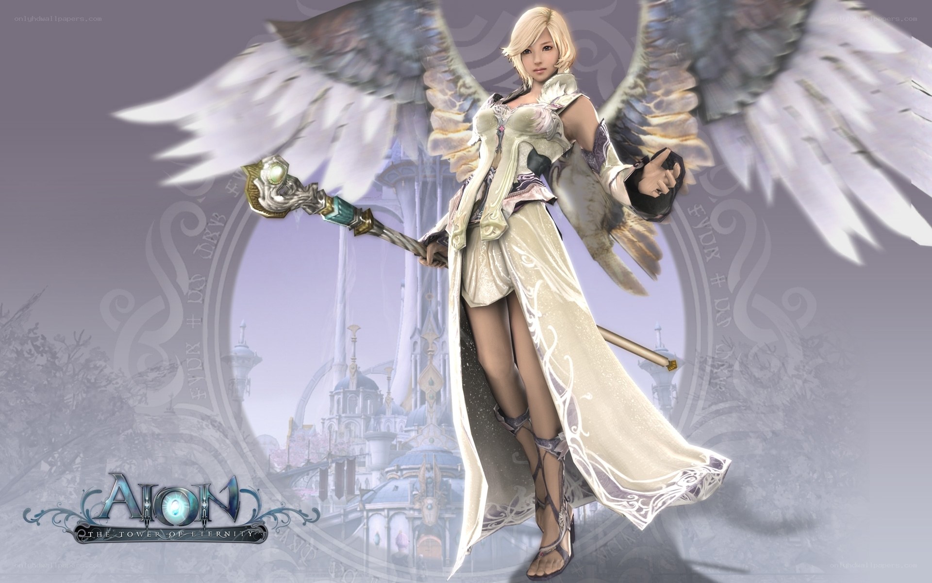 Aion angel character art