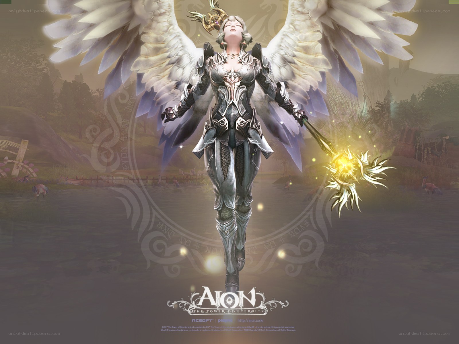 Aion angel character artwork