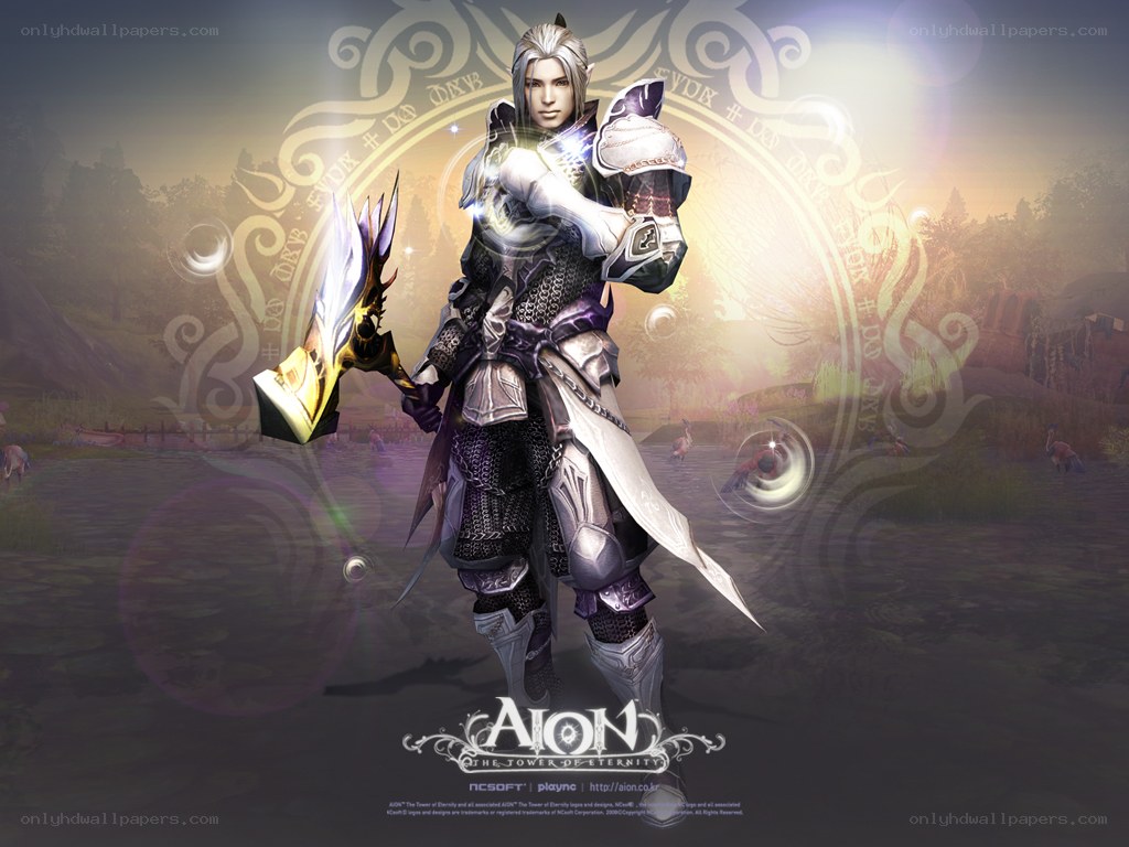 Aion character in armor