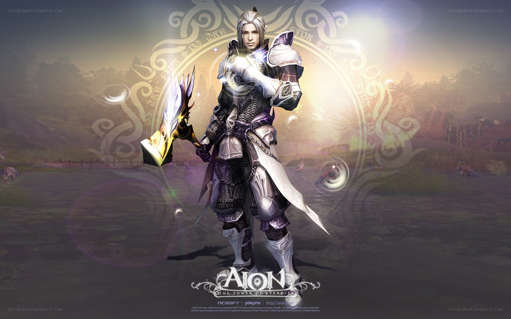 Aion character in armor