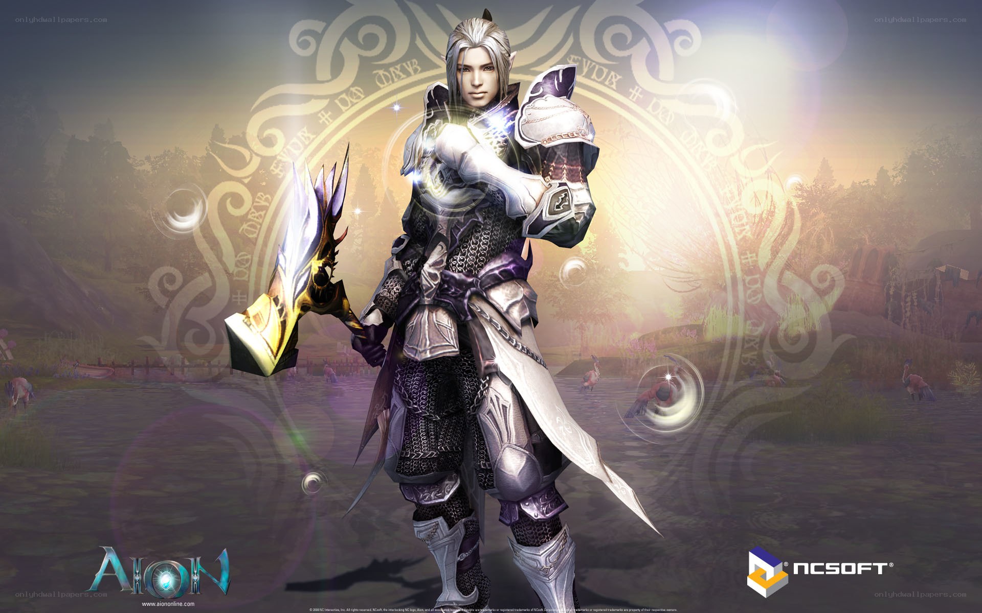 Aion character in armor