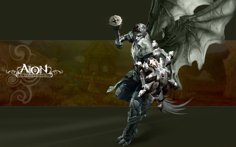 Aion character in armor