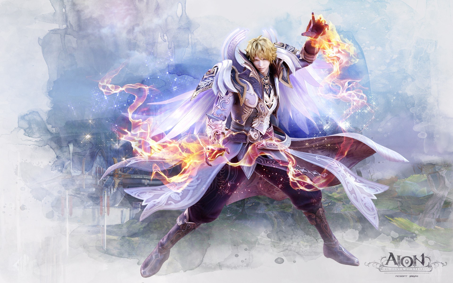 Aion character in battle
