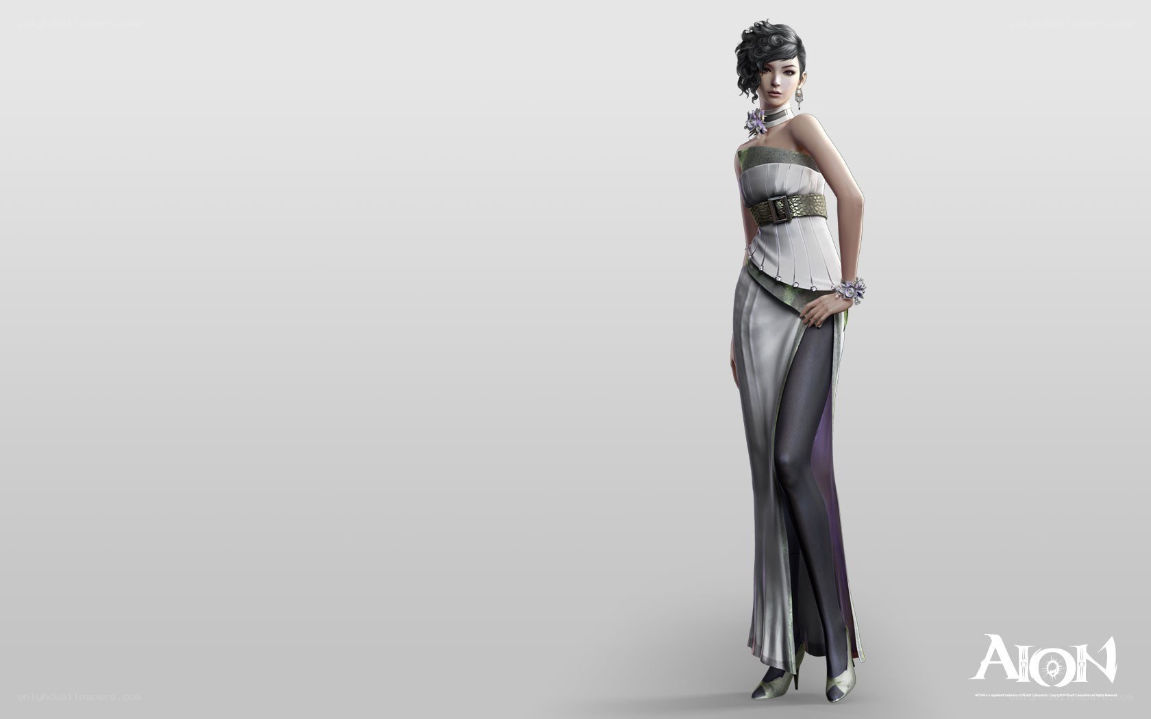 Aion character in elegant gown