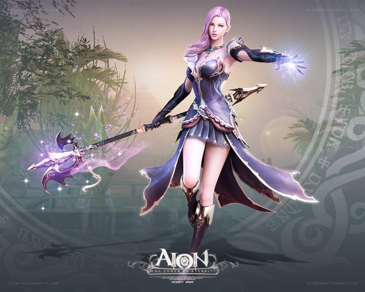 Aion character in fantasy armor