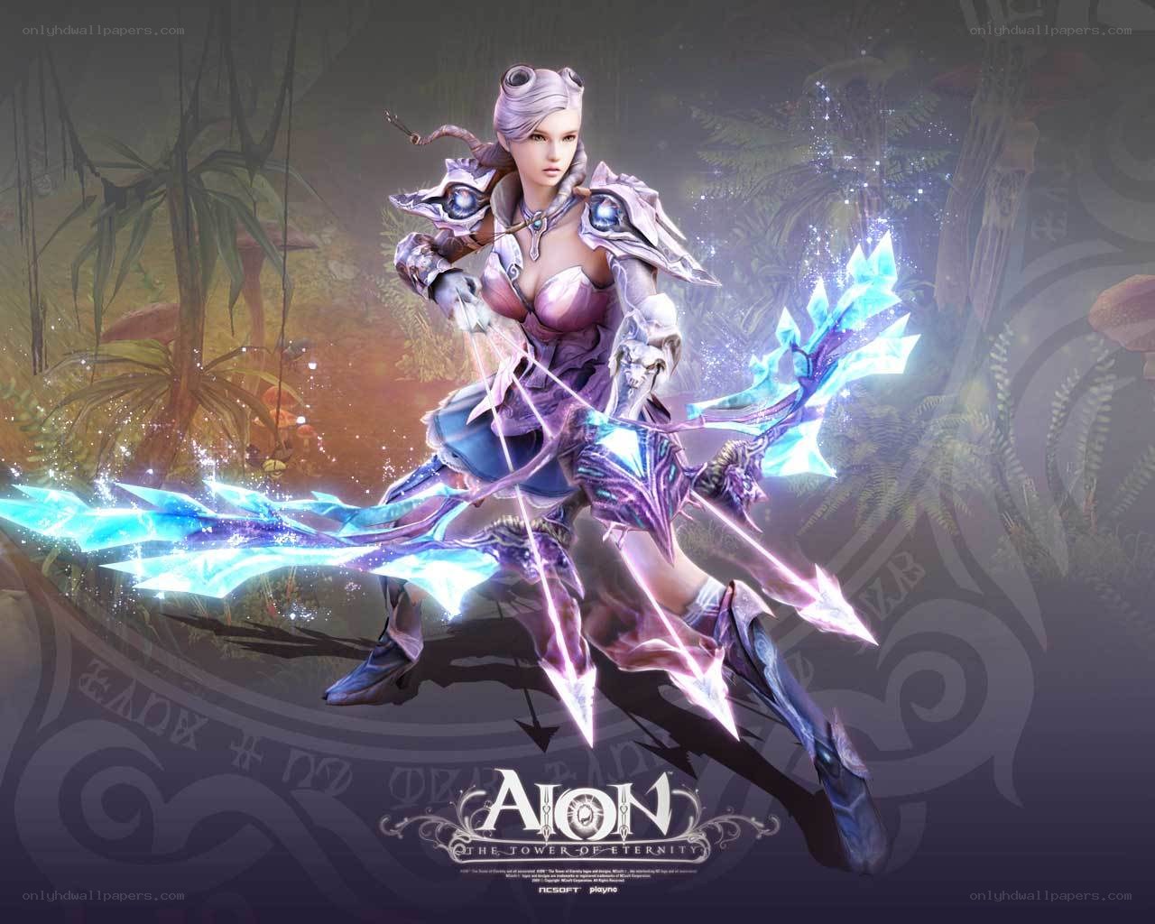 Aion character in fantasy armor