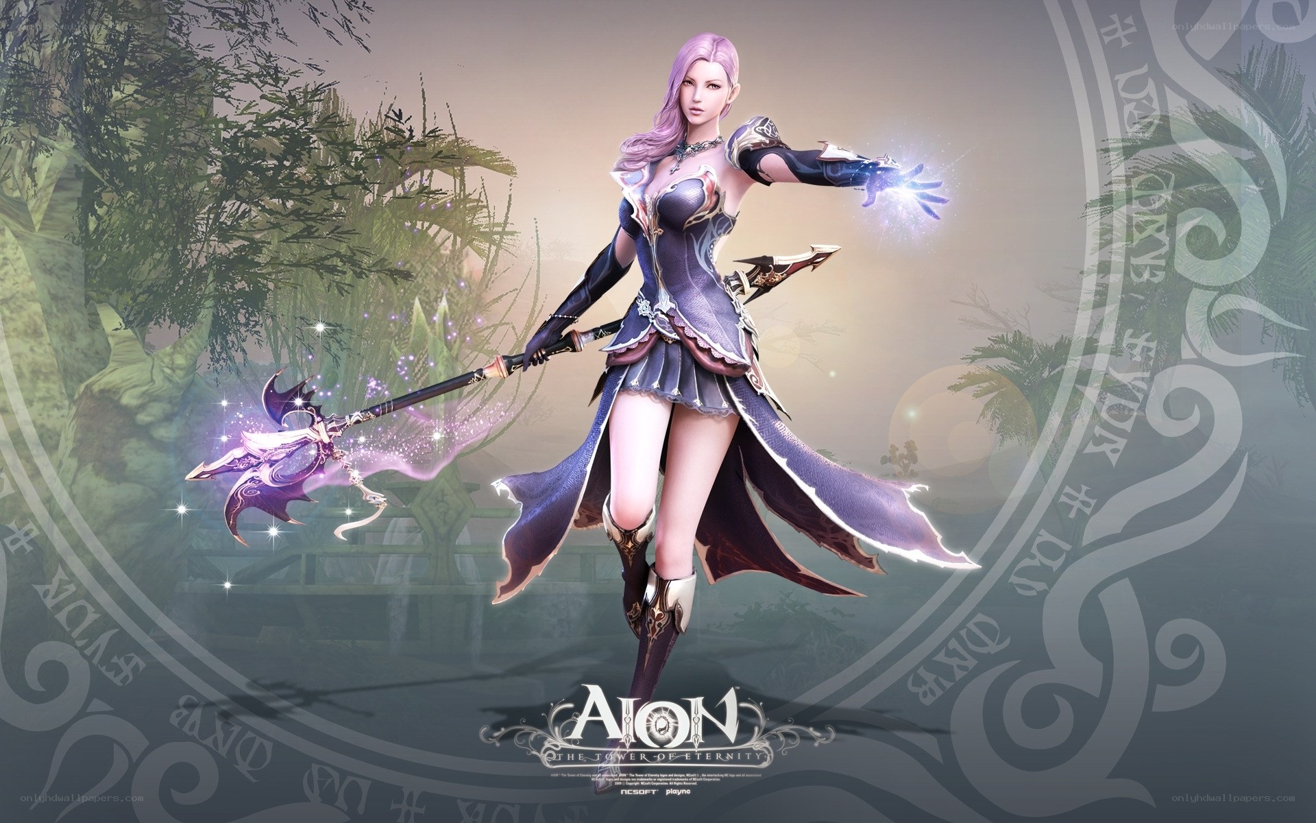 Aion character in fantasy armor