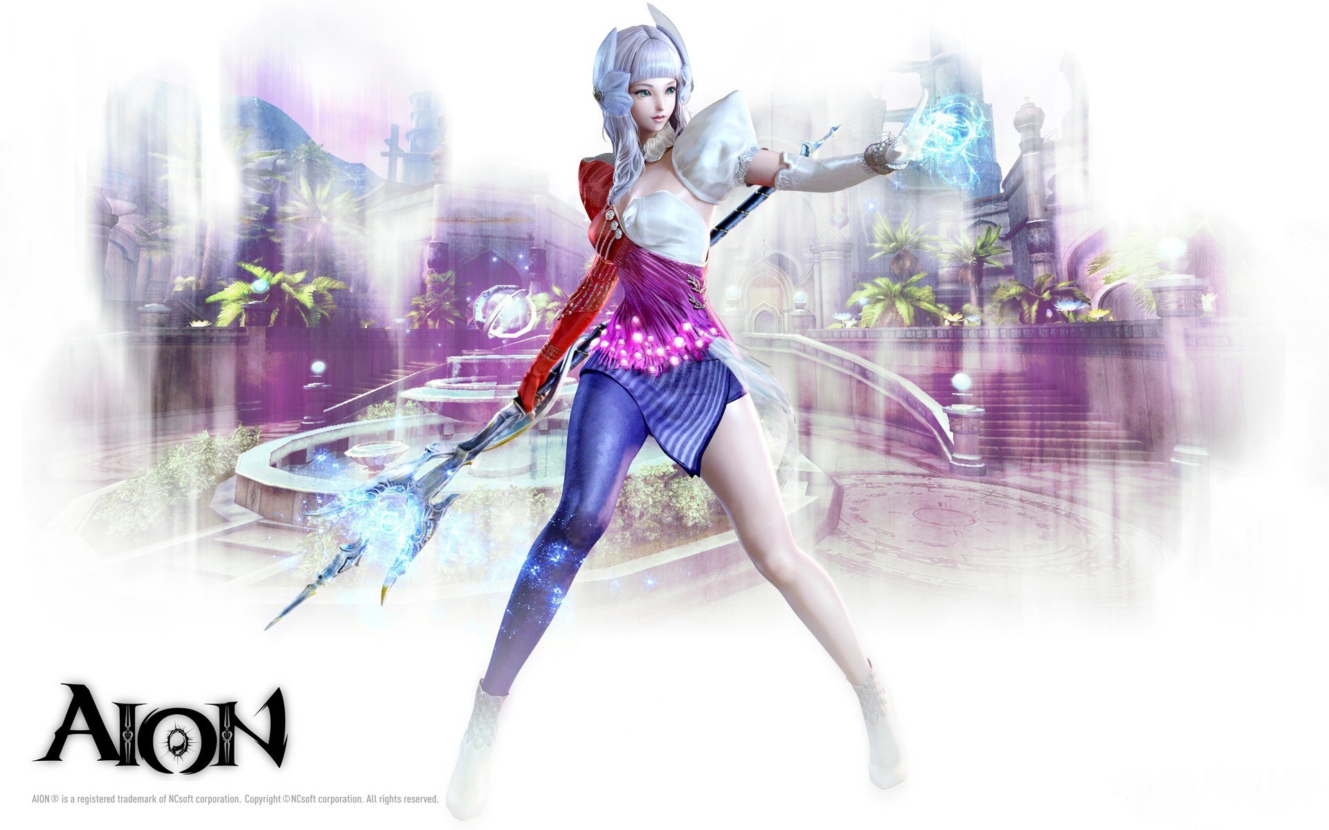 Aion character in fantasy setting