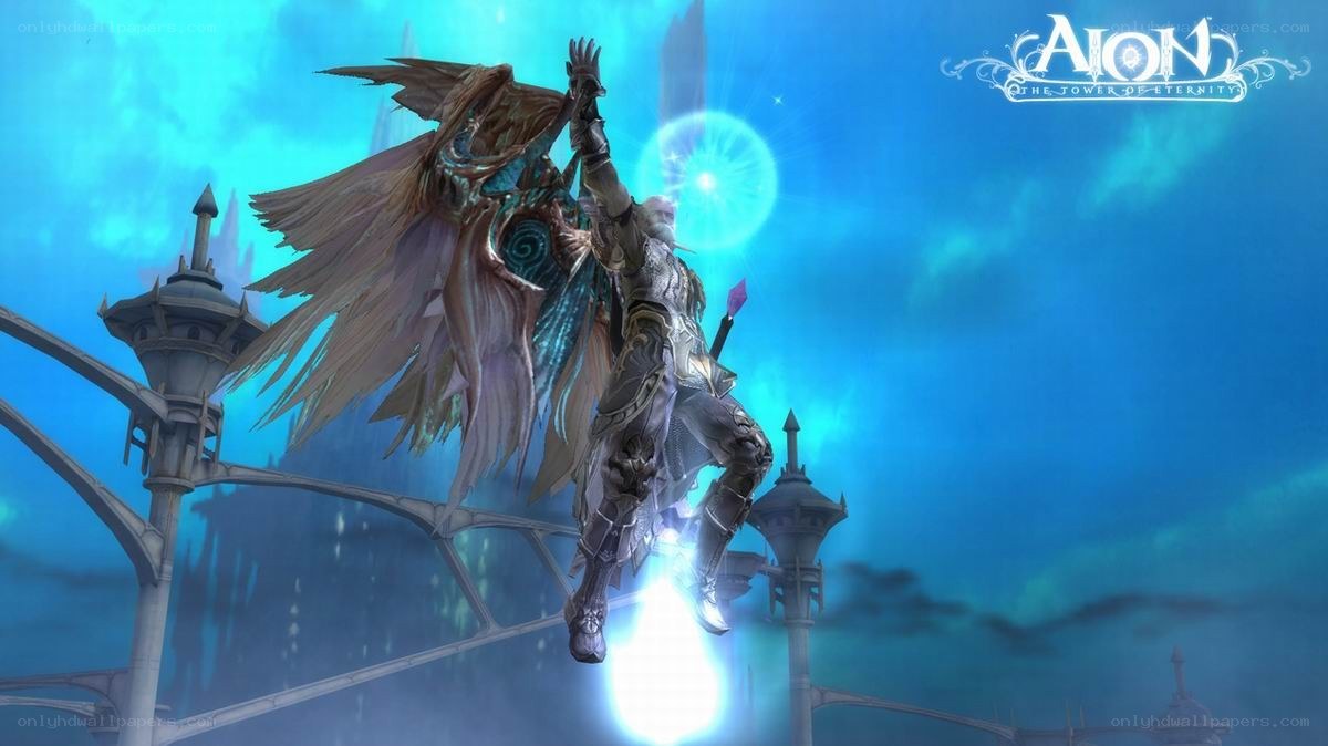 Aion character in flight