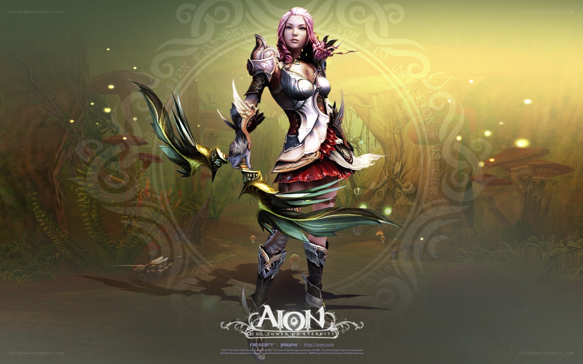 Aion character in forest