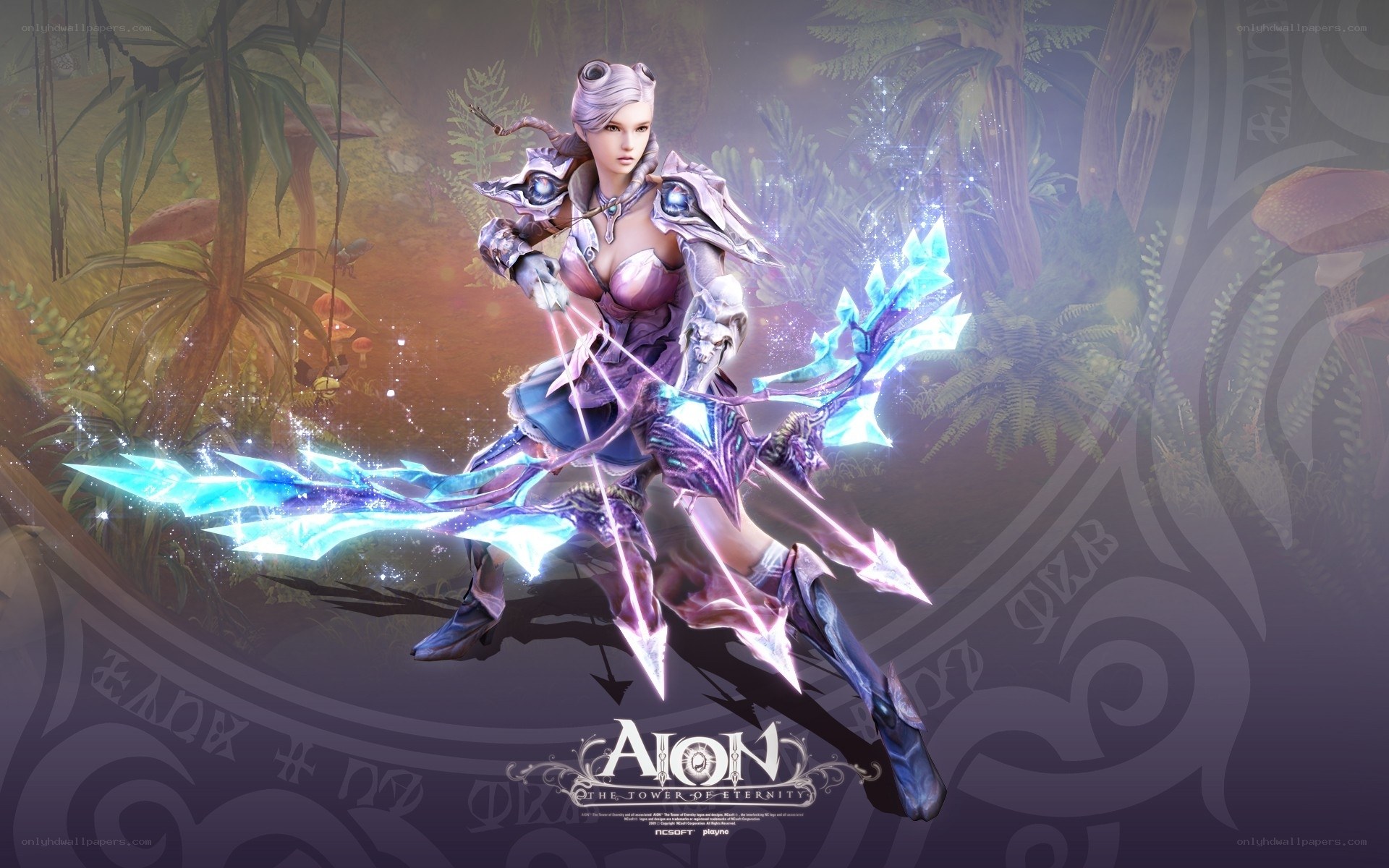 Aion character in forest