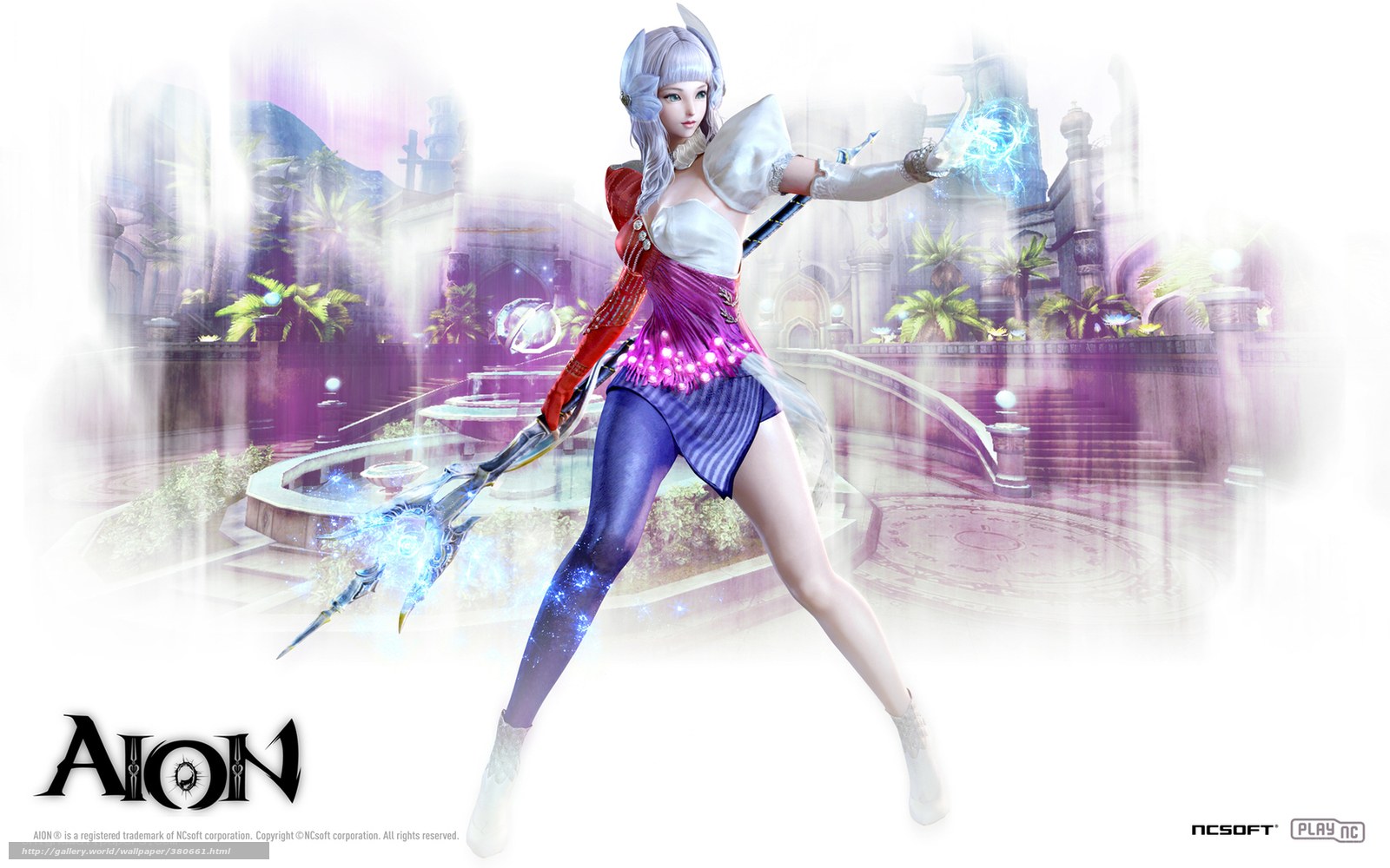 Aion character in magical pose