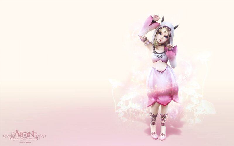 Aion character in pink outfit