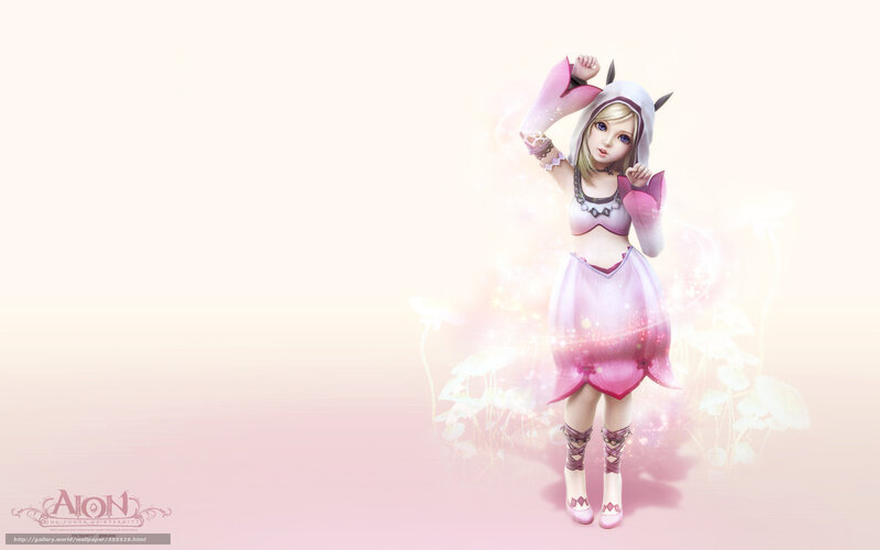 Aion character in pink outfit