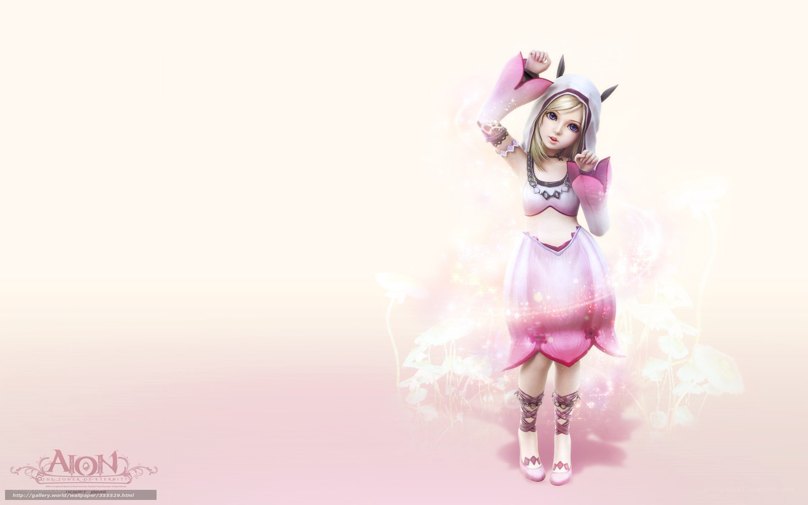 Aion character in pink outfit