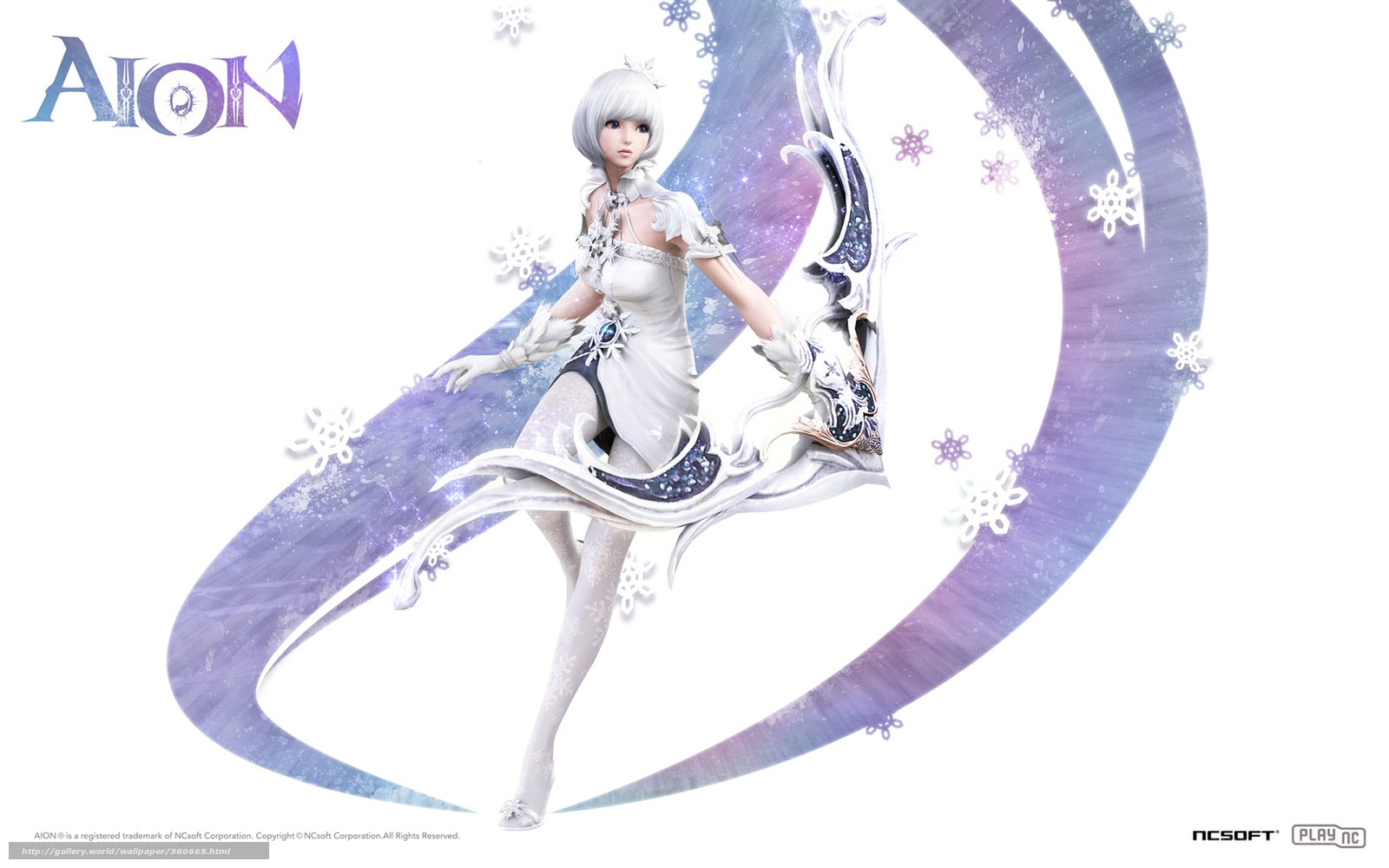 Aion character in winter attire