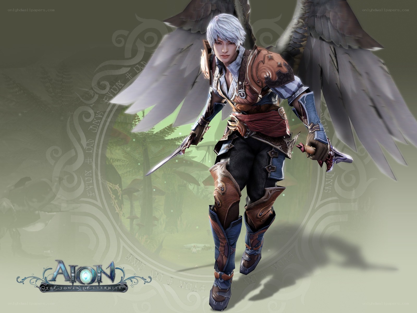 Aion character with angel wings