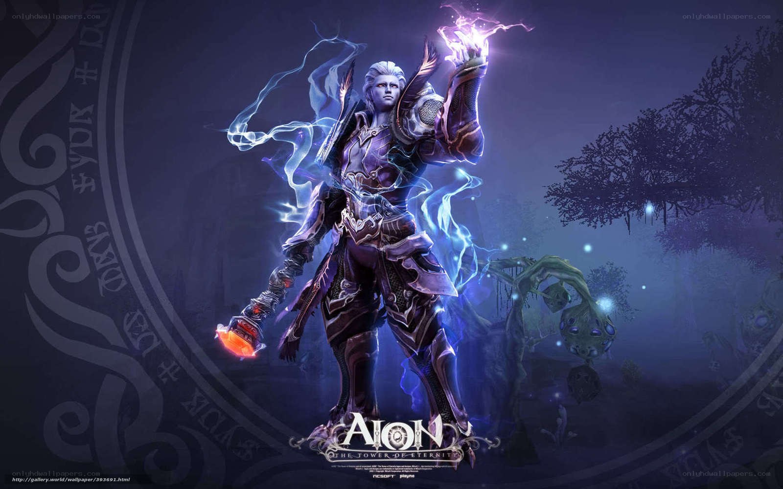 Aion character with lightning
