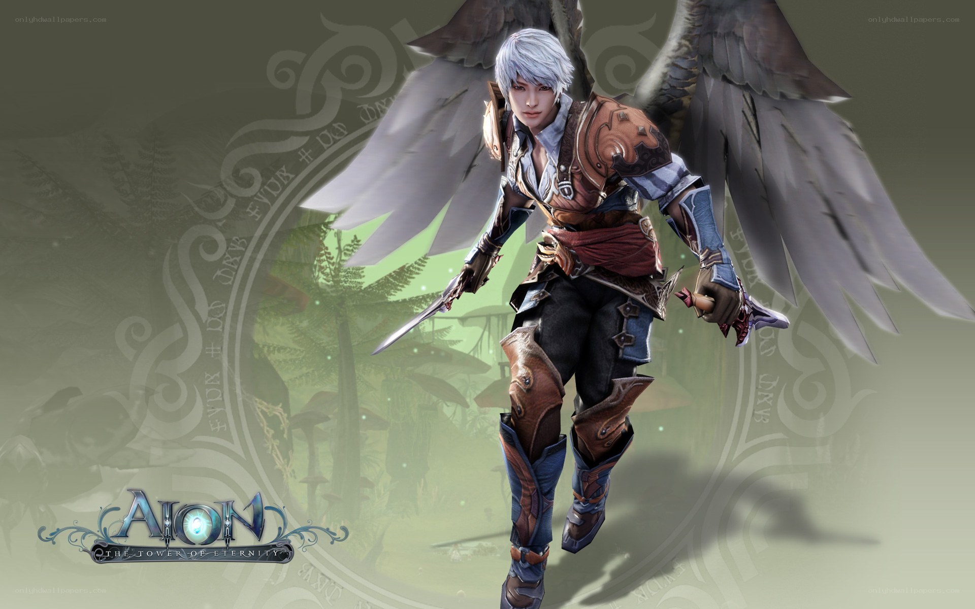 Aion character with wings