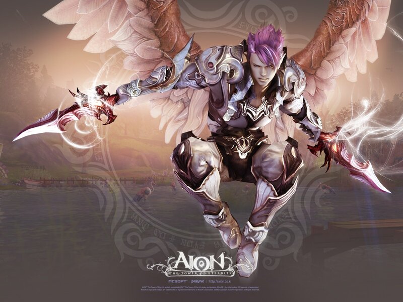 Aion character with wings