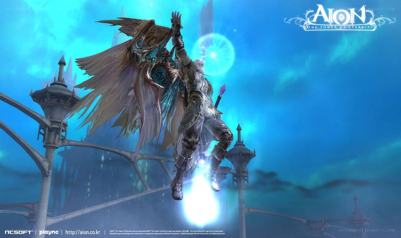 Aion character with wings