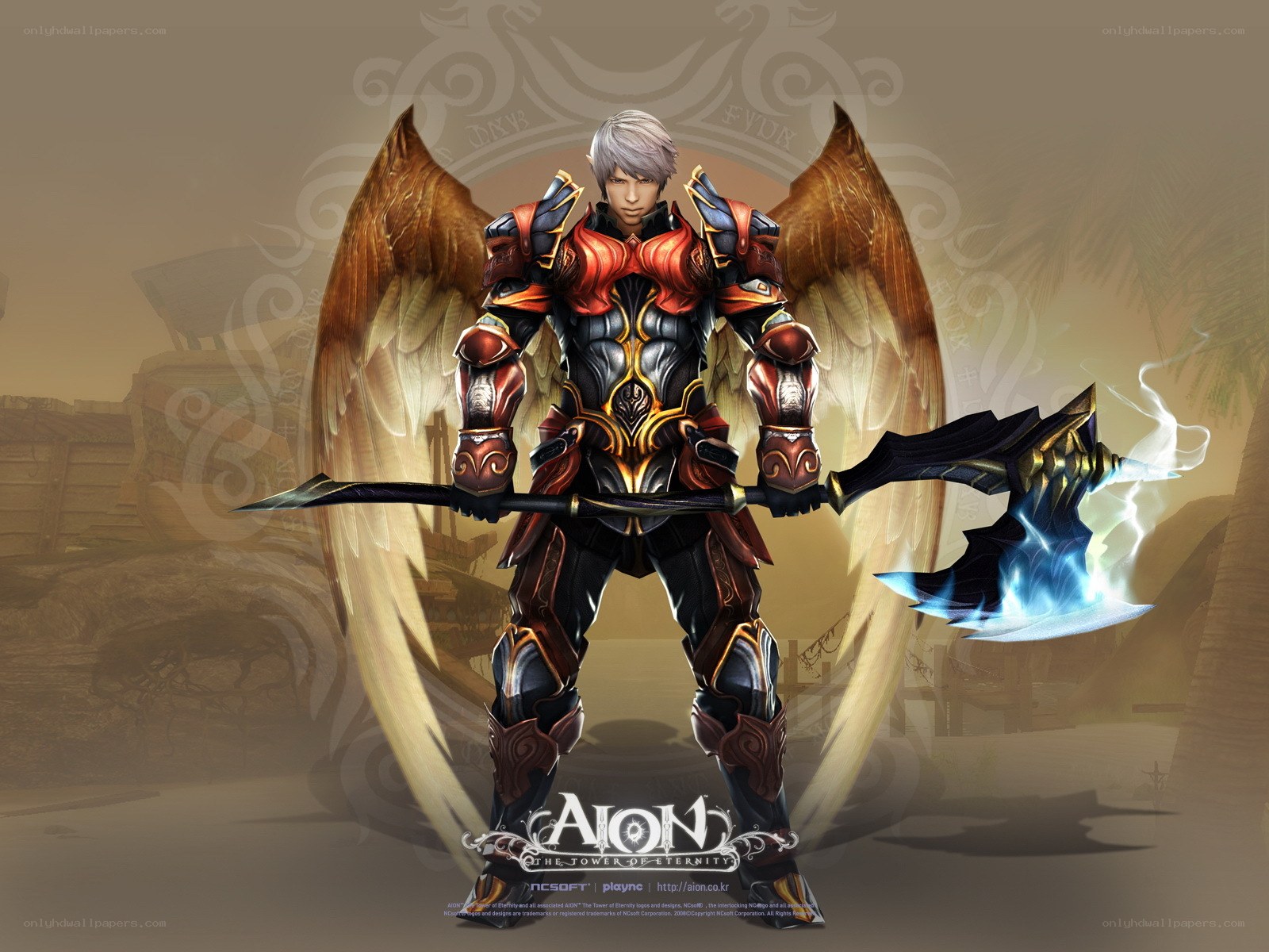 Aion character with wings