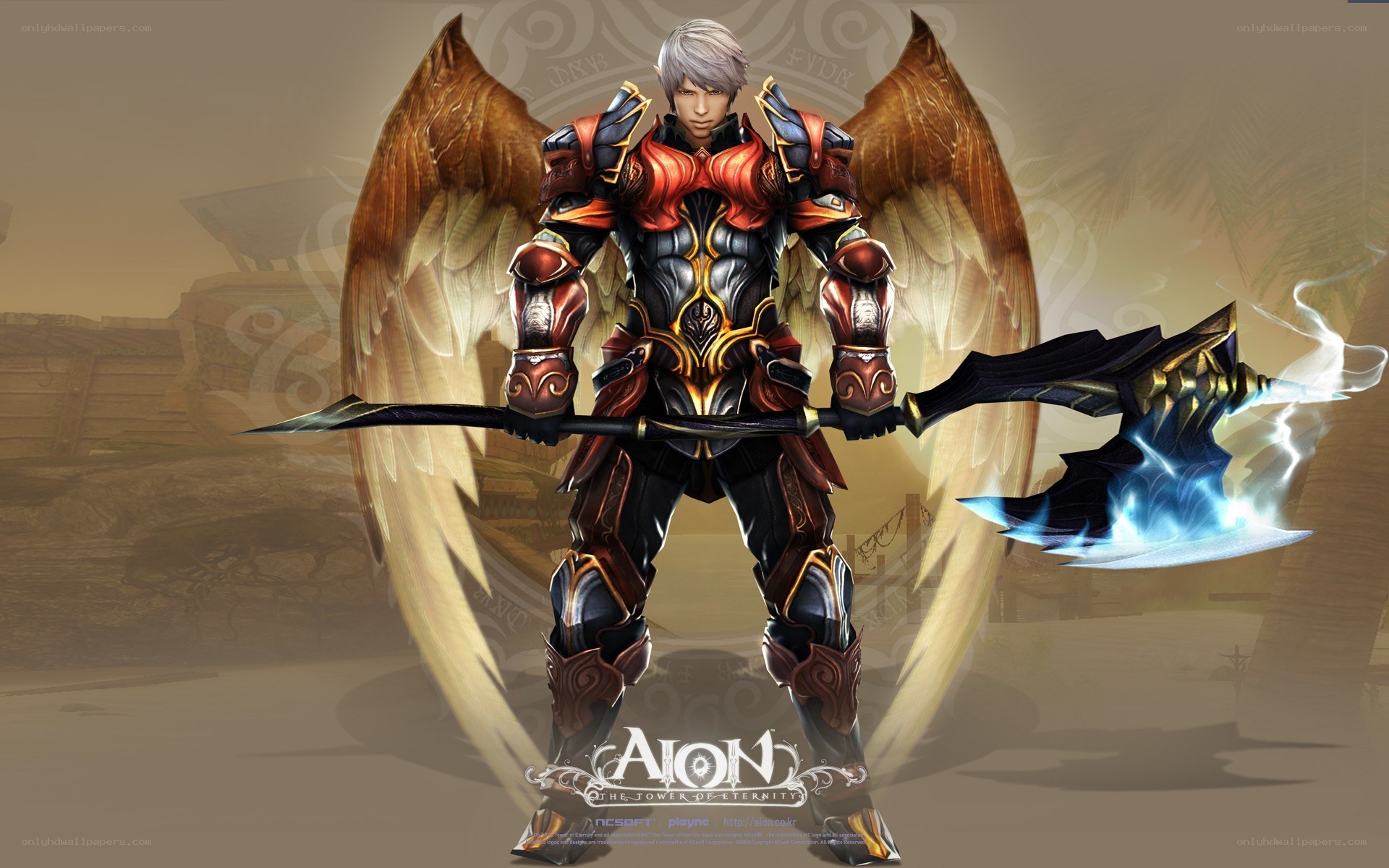 Aion character with wings
