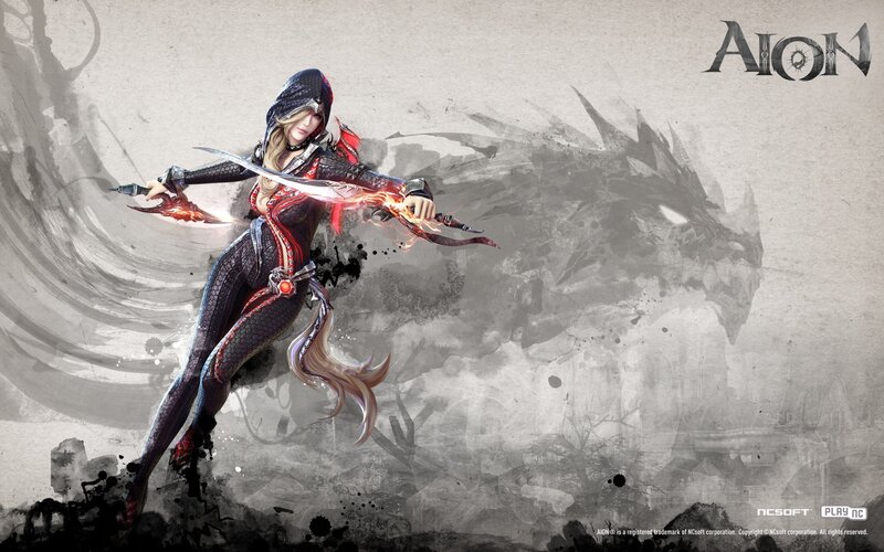 Aion female warrior artwork