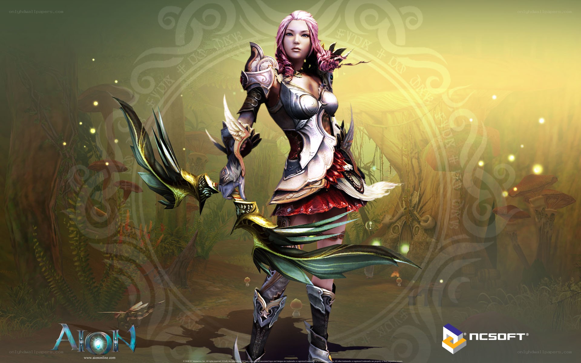 Aion female warrior character
