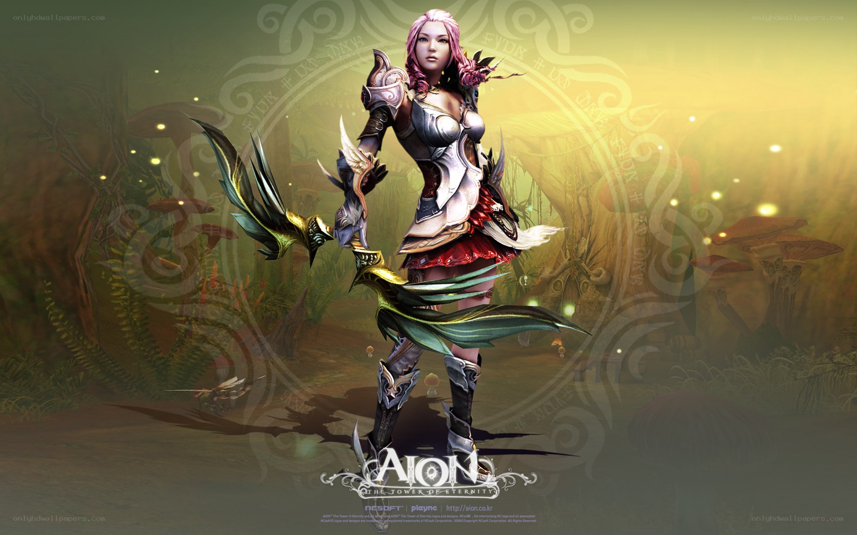 Aion female warrior character