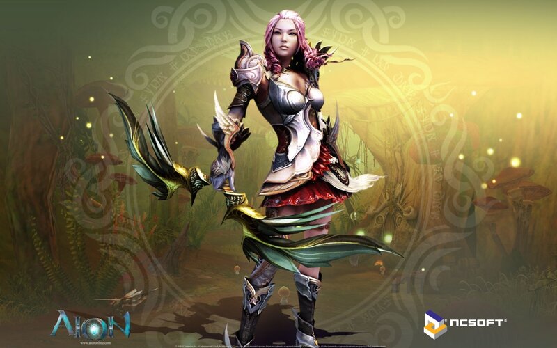 Aion female warrior character