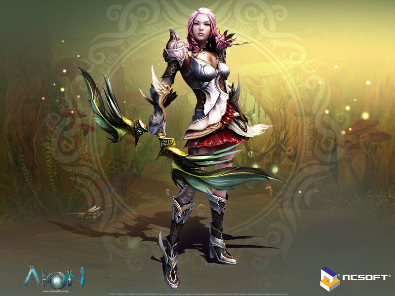 Aion female warrior character